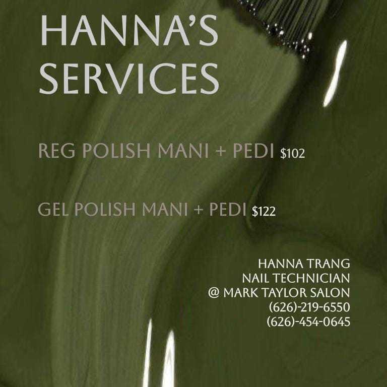 Portrait of Hanna Tran, a professional stylist at Mark Taylor Salon & Spa, showcasing their expertise and style.