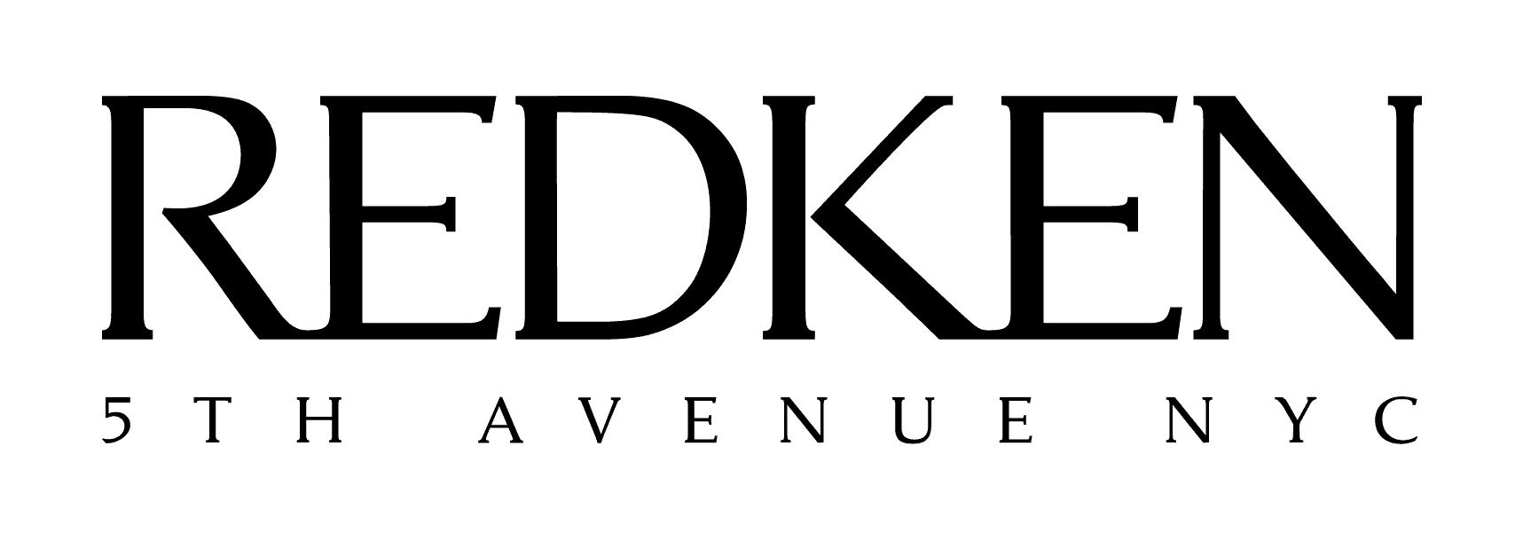 Redken logo with "5th Avenue NYC" tagline, bold black lettering on a transparent background.